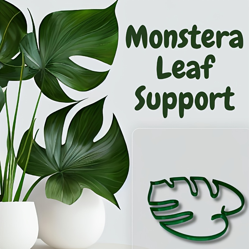 

Monstera Leaf Plant Support Stakes - Indoor Plant Climbing Frame - Novelty Prop For Houseplants - Durable Shaped Holders For Potted Monstera - Plant Cage Accessories For Garden Decor