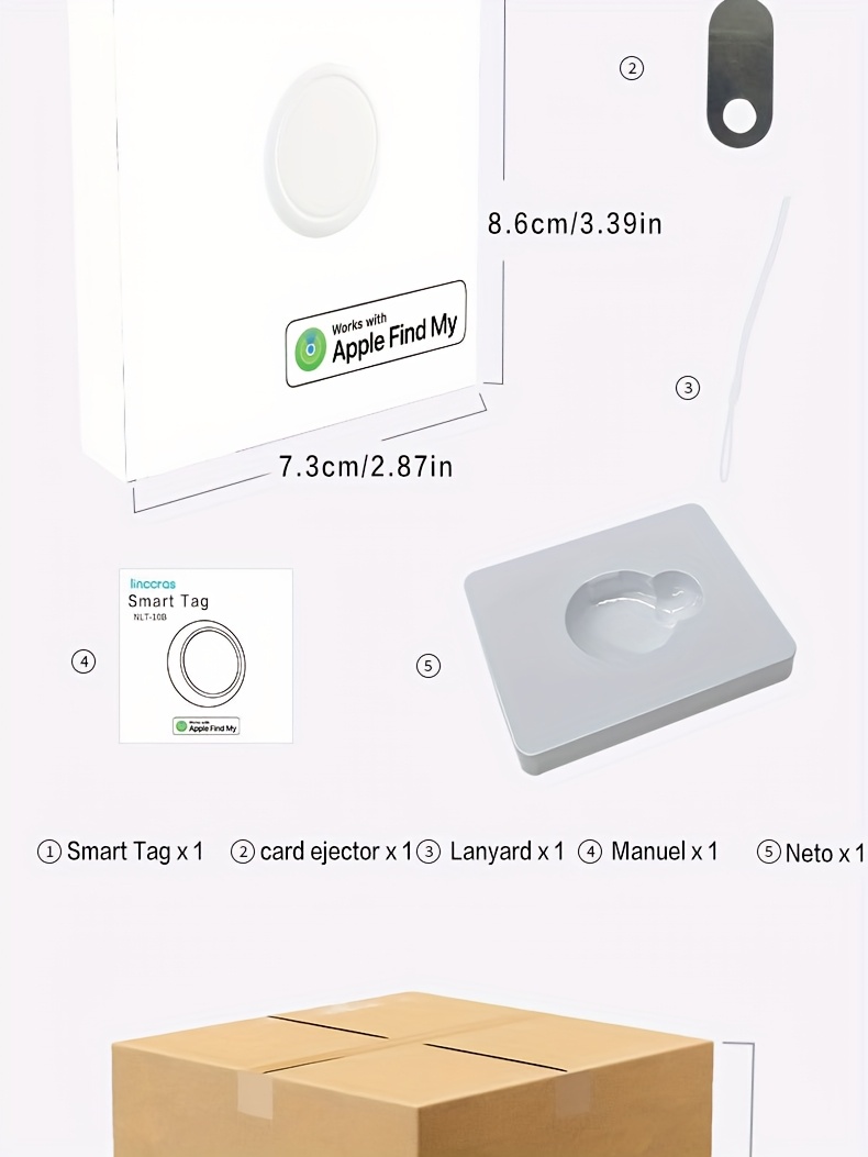 Smart Tag NTL-10B Langzeitbereitschafts-Diebstahlschutz-Tracker für Senioren, Kinder Haustiere