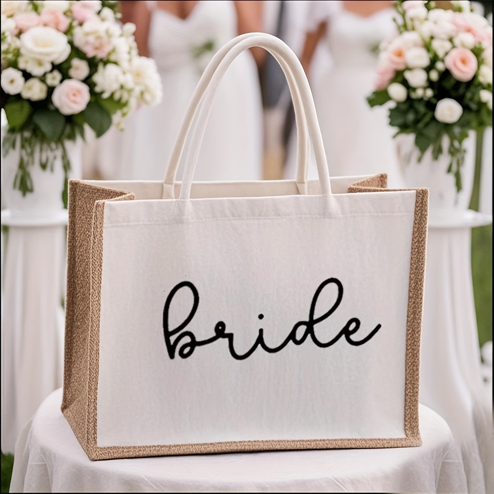 E-shop Braut-Tragetasche - Boho Hochzeits-Junggesellinnenabschied Flitterwochen Geschenk für die zukünftige Braut, Brautdusche & Reiseaccessoire mit