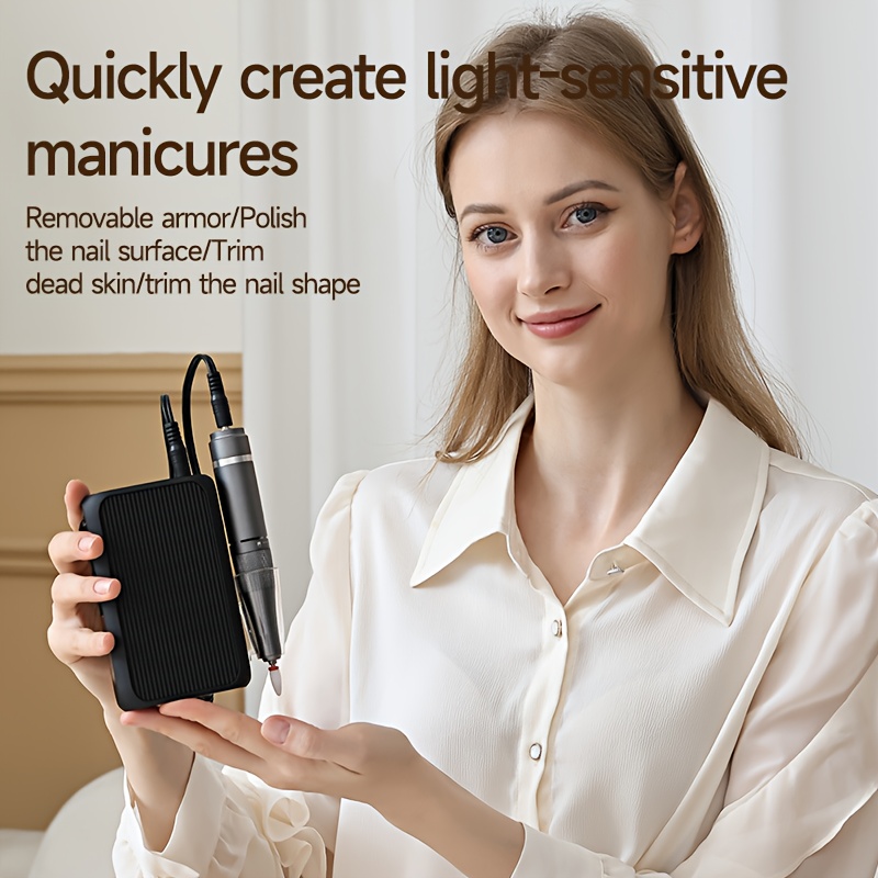 35000RPM Professional Electric Nail Drill Kit with LED Display