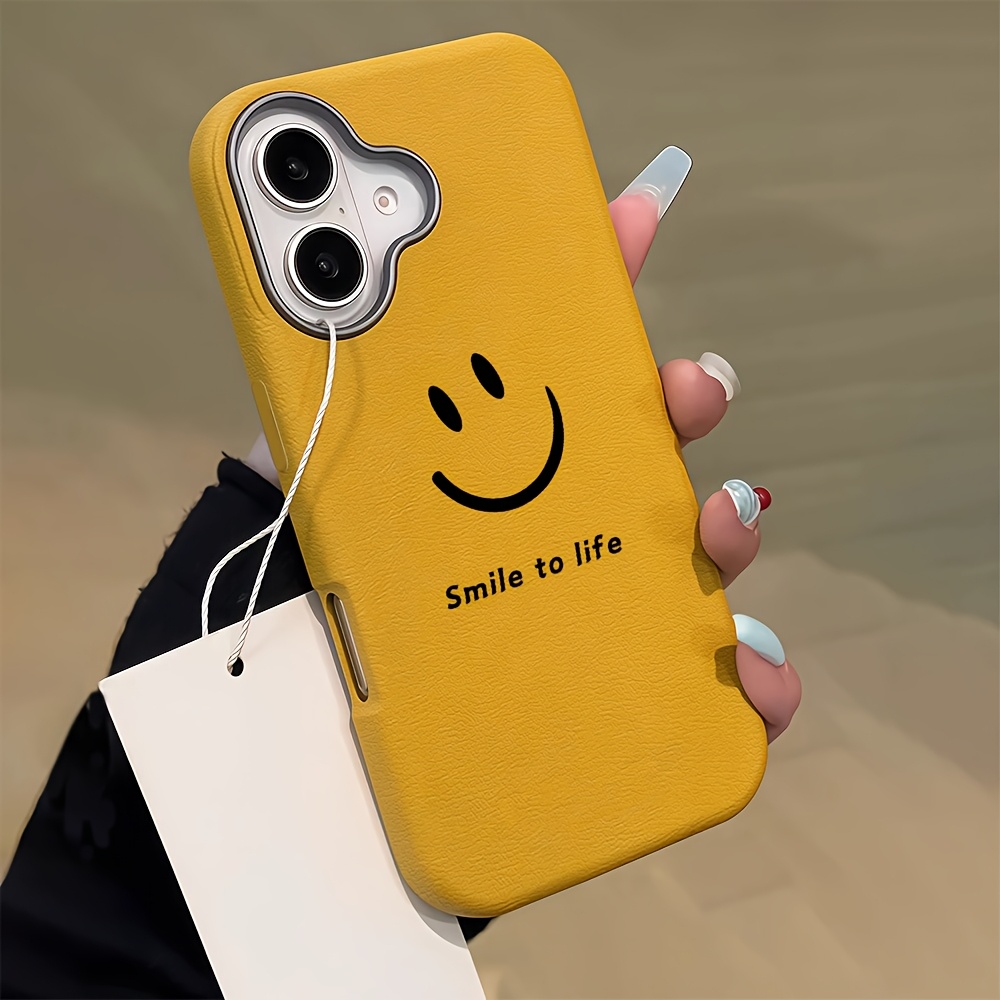 

Coque de téléphone en cuir jaune avec structure métallique pour Pro Max, 11, 12, 13 Pro Max, 14 Pro Max et 15 - de vie.