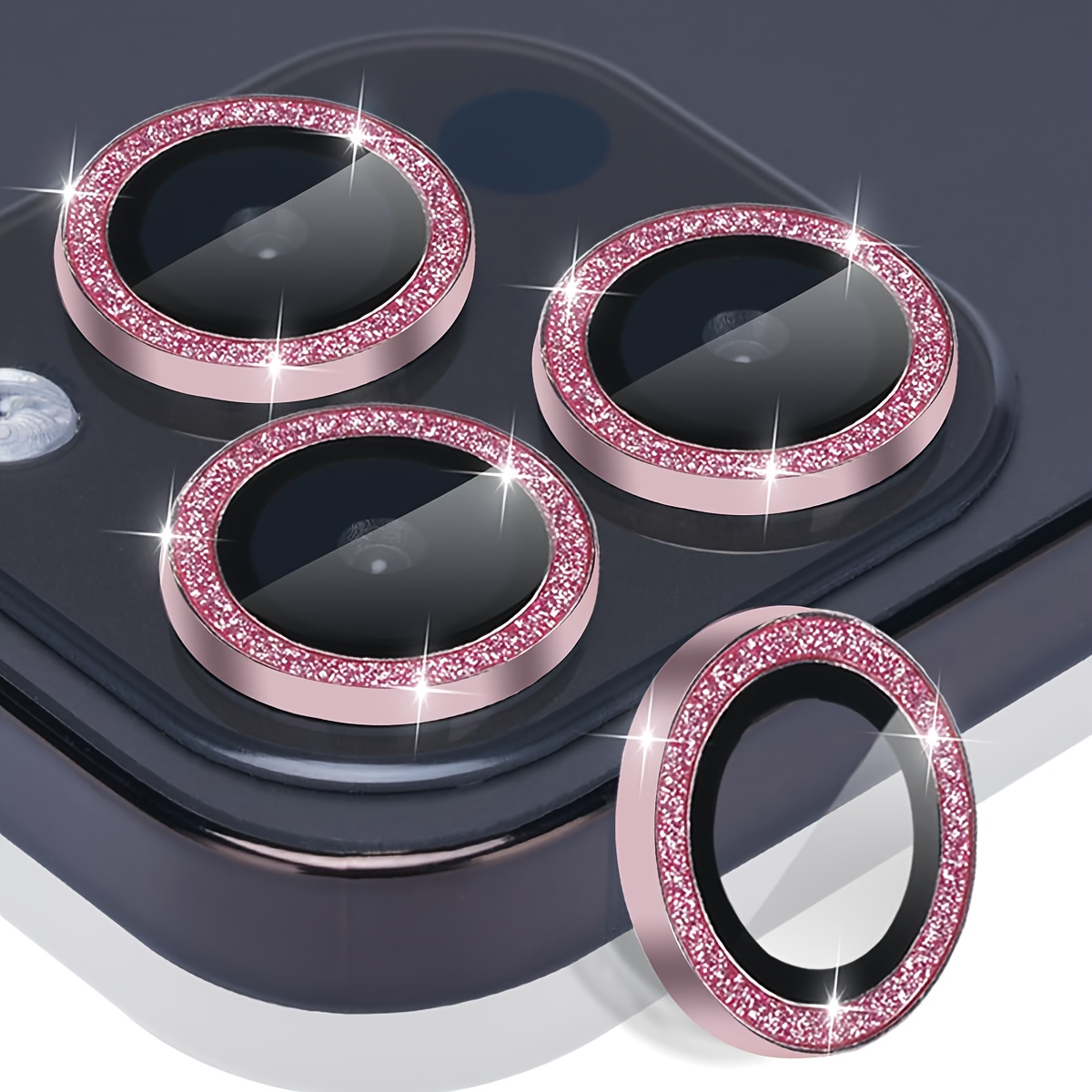 

Camera Lens Protector For Iphone 15 Pro And For Iphone 15 Pro Max, Tempered Glass Lens Protector Aluminum Alloy Ring Camera Case For Iphone 15 Pro/for Iphone 15 Pro Max ()