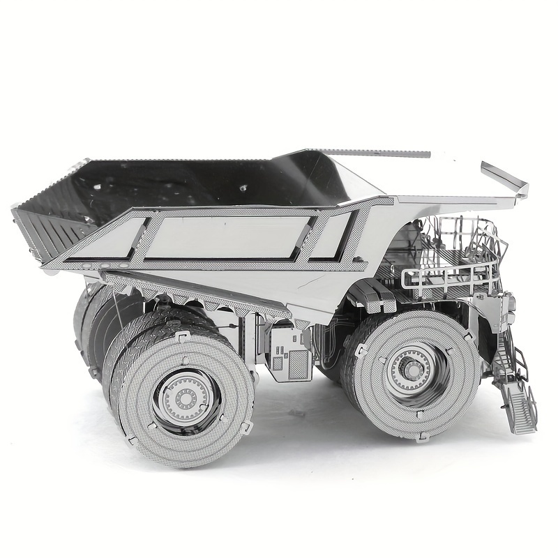 

Diy 3d Metal Puzzle Kit - Stainless Steel Coal Truck Model | Glue-free Assembly | Perfect For Desk Decor & Gifts | Ages 14+