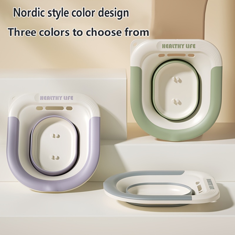 2pcs set of sitting bathtubs, butt washing artifact, free squatting basin for Women's private care, toilet basin, elderly care basin