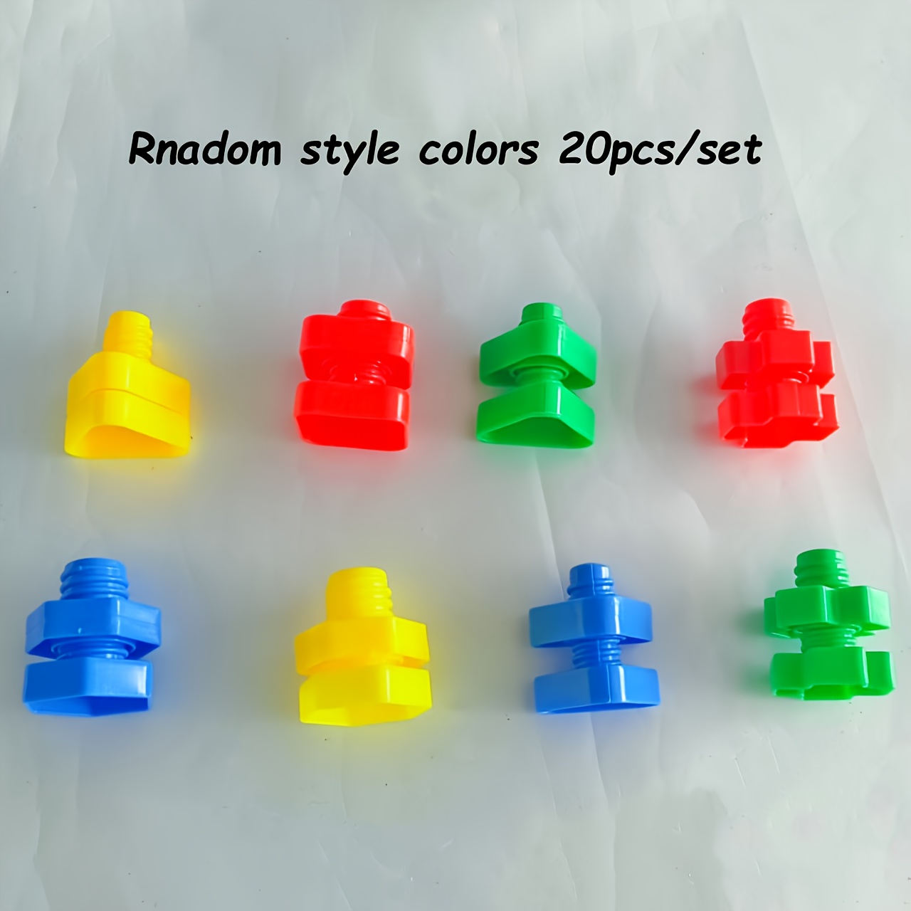 Image of Nut And Suit, Fine Motor Skills Toys, Shape And Color Matching Toys, Construction Games, Block Combinations, Colored Screw And Nut Combination Toys