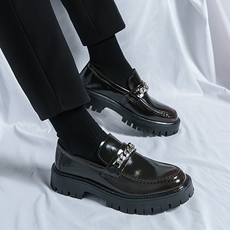 *'s Trendy Slip On Chunky Loafer Shoes, Comfy Non Slip Rubber Sole Durable  Walking Shoes *'s Footwear