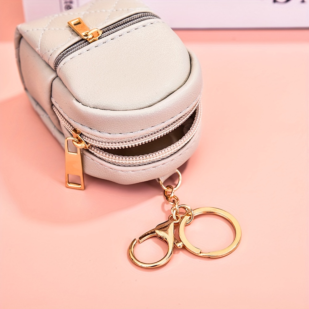 chic mini leather coin purse girls quilted design in - Temu