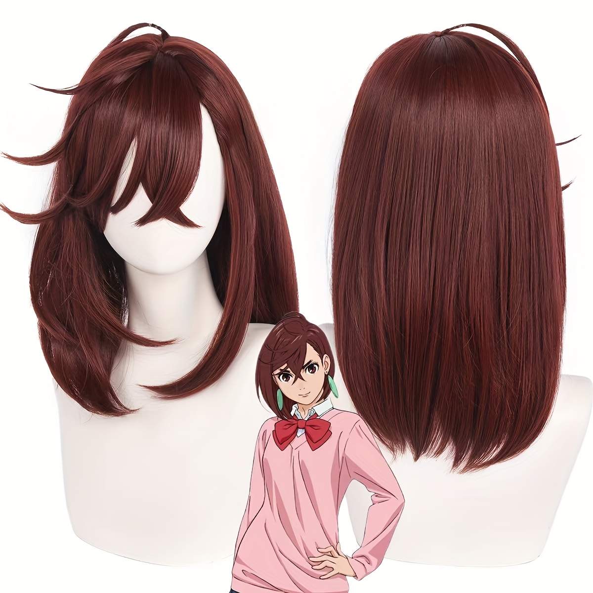 Cosplay Wigs Are Approximately 16 Inches Long: retailer-supplied image