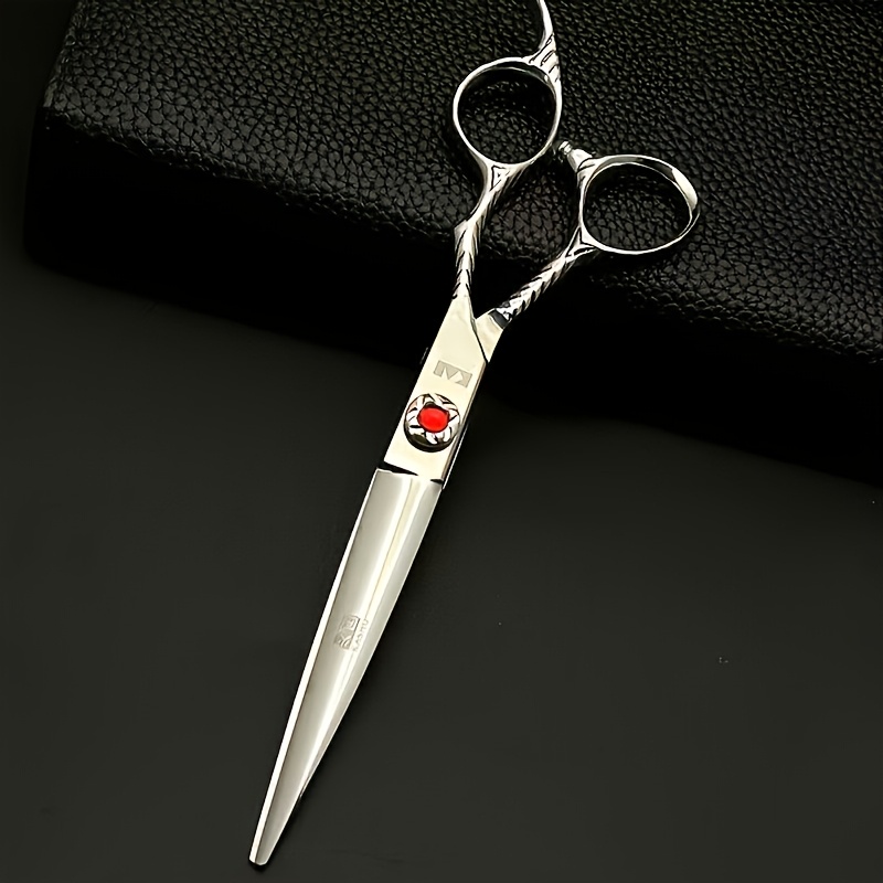 Image of Fireman Haircutting Scissors, Professional Hairstylist's 7-inch Flat Scissors, Large-blade Cutting Hair Scissors, Scissors That Become With Use