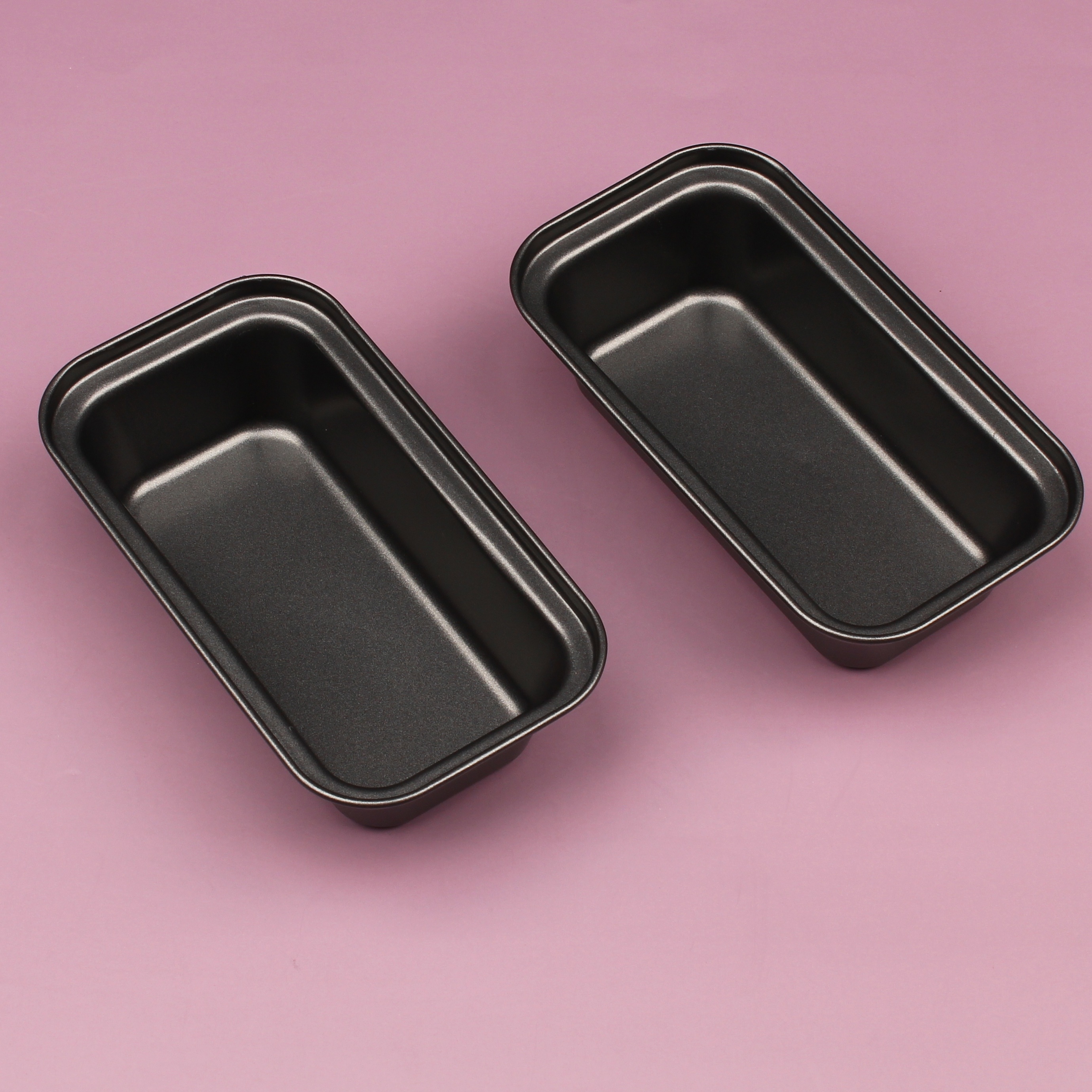 Image of Toast Mold 6.1*3.3*2.1 Inch 2-pack, Carbon Steel Toast Mold Mini Toaster Oven Pan, Mini Rectangular For Oven And Baking Bread Pan