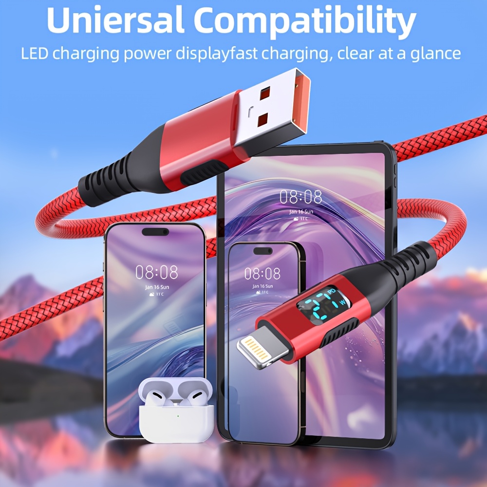 Cavo Ricarica USB-C Intrecciato 3m Per IPhone 11-13 Pro Max - Ricarica Rapida PD, Nero