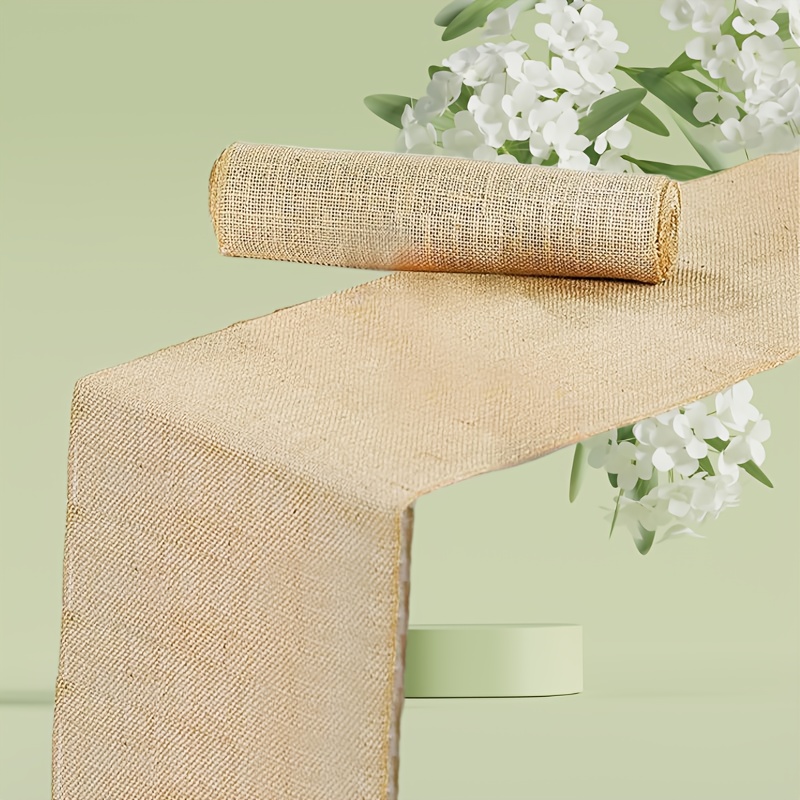 E-shop Natur Jute Tischflagge im rustikalen Stil, für Landpartys, Esstische und B&B Dekorationen