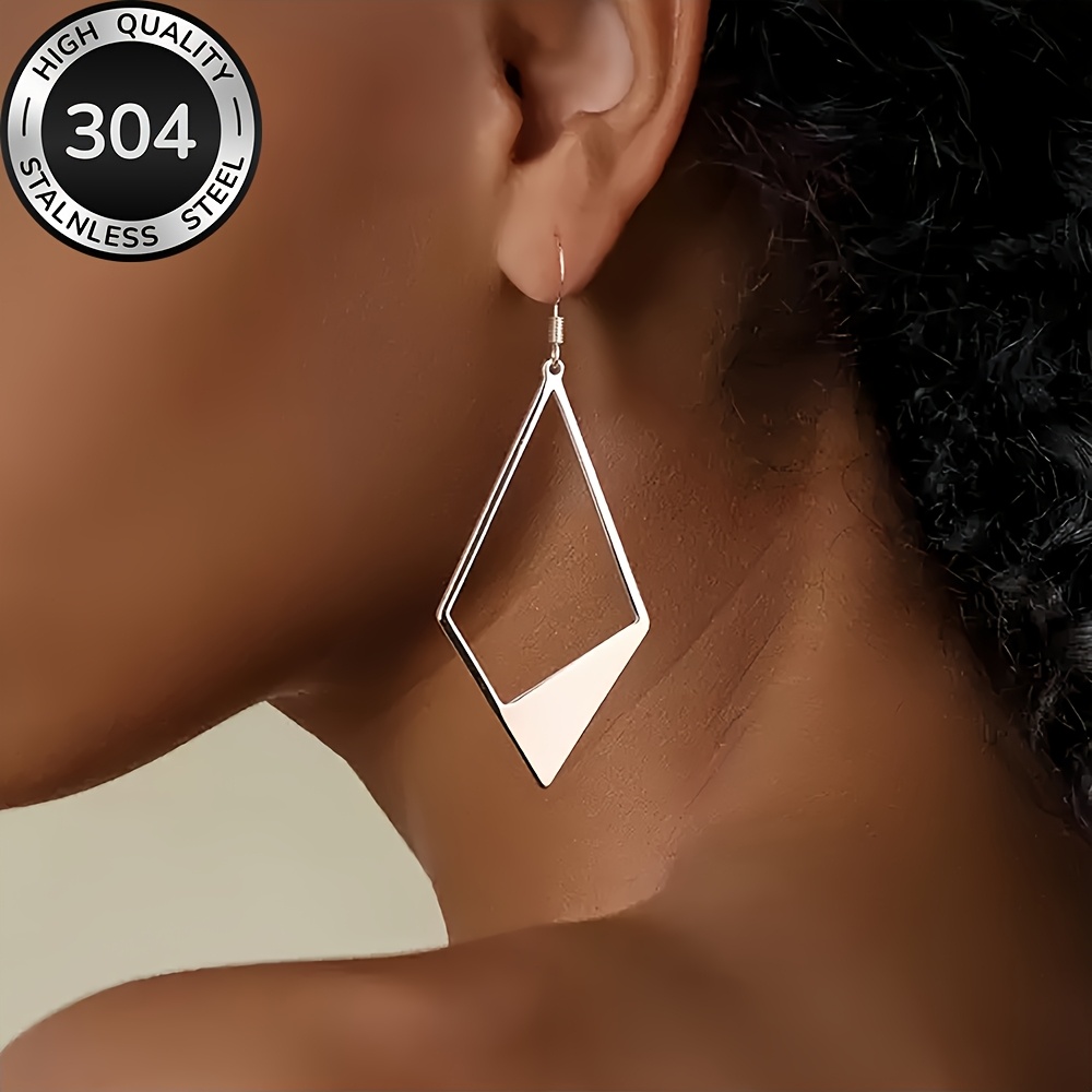 High-quality Stainless Steel Hypoallergenic Geometric Earrings, Anti-fade, Easy And Elegant, Fashionable Women's Earrings For Daily Wear Or Parties, Jewelry Additions, Are Exquisite Gifts For Women