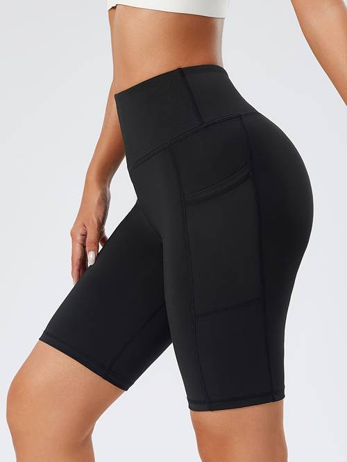 pantalones cortos deportivos de mujer para y verano con bolsillo lateral, cordón ajustable, cómodos, transpirables y elasticidad para ciclismo, yoga y actividades al aire libre