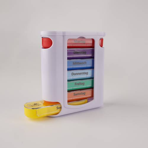 7 days 4 compartments convenient on the go pill box pill box medication box morning lunch evening supplement weekly box