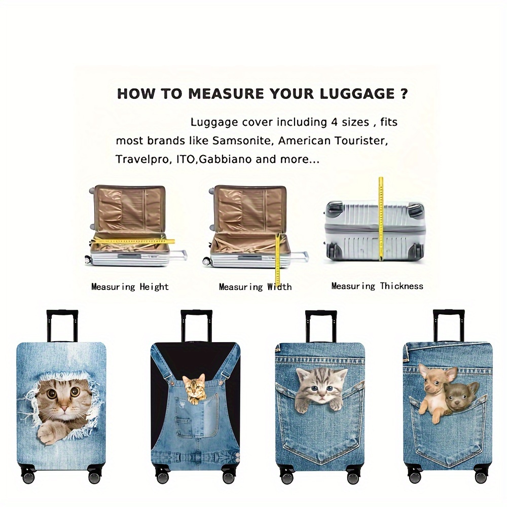 Morbuy Élastique Housse De Valise Luggage Cover Pour Lavable Voyage Luggage Trolley Case Cover Protector, Housse