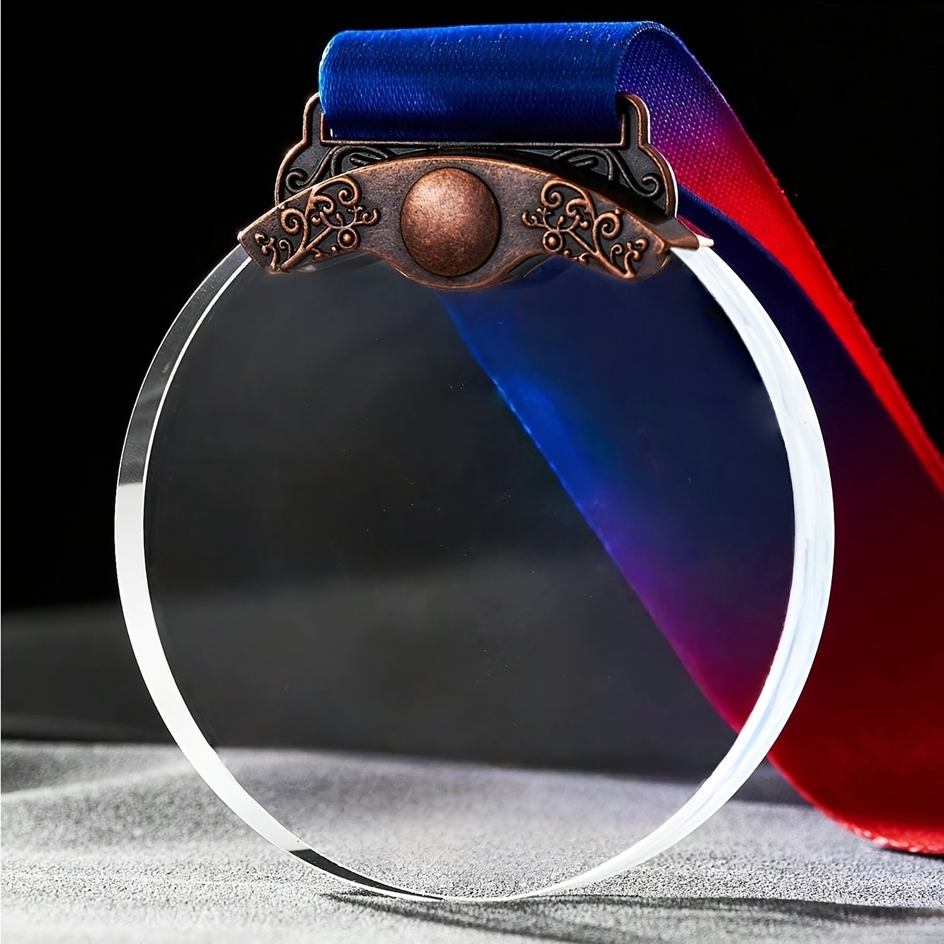 TEMU 1pc Medal Trophy, , Silvery Medal, , Encouragement League Award Tag, Hanging Tag, Custom Photo, Business Medal, Blank Plaque Medal, Sports