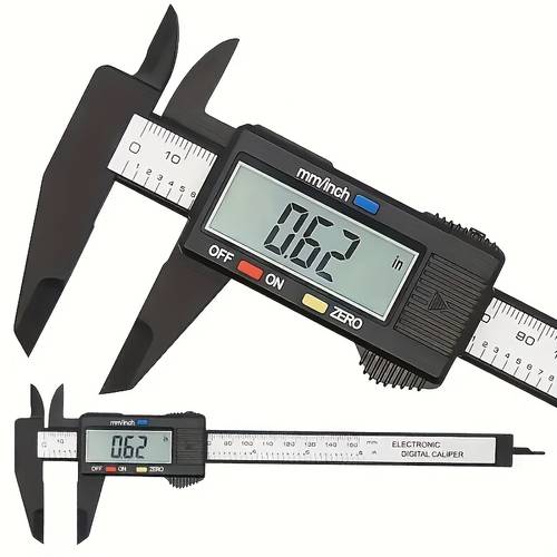electronic vernier caliper 0 150mm high strength plastic caliper measuring tool inner and outer diameter