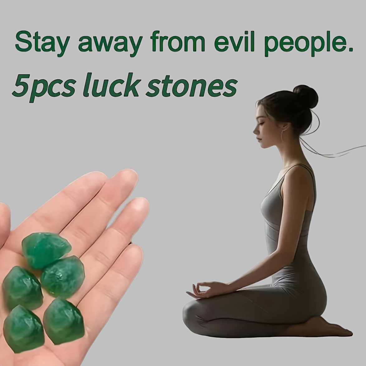 TEMU 5pcs Set: "away From " Mineral, Random Shape Irregular Form - Essential For And Improved Relationships - Suitable For , Workplace, And Any