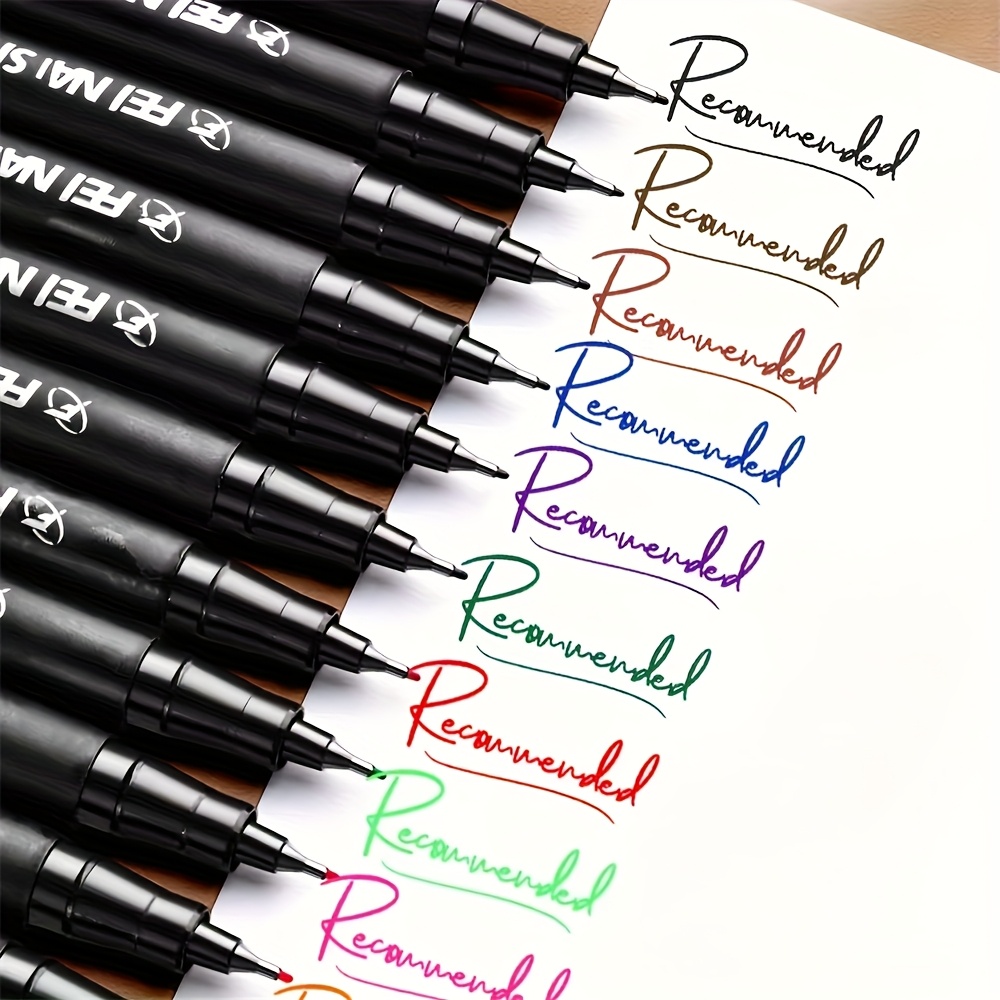 12 colors 0 5  fine point waterproof smooth tip bible pen suitable for calligraphy coloring books journaling bleed res free linear drawing pens micro pens