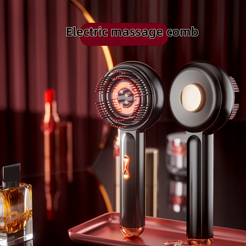 2 color options usb rechargeable scalp massager with 1500mah battery 3 vibration   replaceable lighting   for hair care   relaxation sleek handheld massager   construction Product details 4