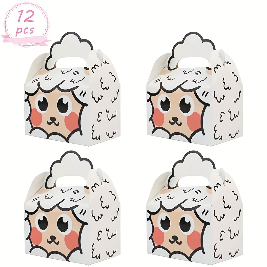 Image of Gift For Her/him 12pcs Eid Al-fitr Party Lamb Tote Box Gift Box, Small Business Supplies, Packaging Box, Party Favors, Birthday Decor, Wedding Decoration, Party Supplies, Eid Mubarak