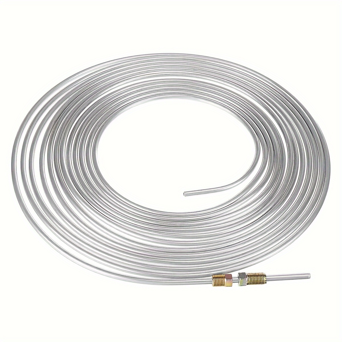 Stainless Steel Brake Line Kit Complete Copper Nickel Brake Line Kit. 1/4 And 3/16 Rolls W Fittings / Armor Brake Line Fitting Kit