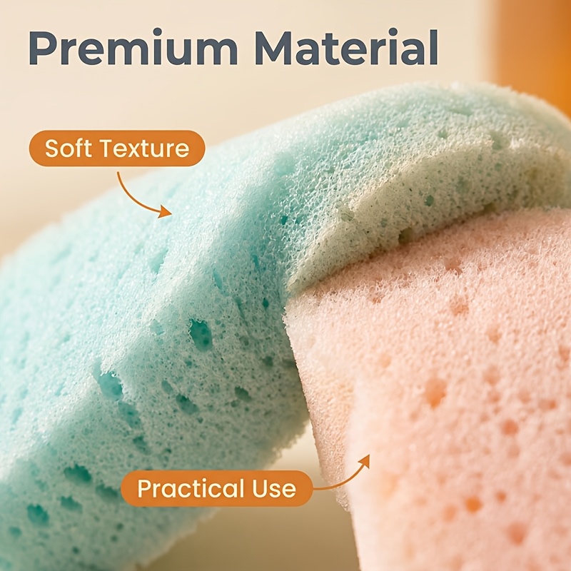 Macaron Elephant Bath Sponge, Soft Foaming Shower Pad