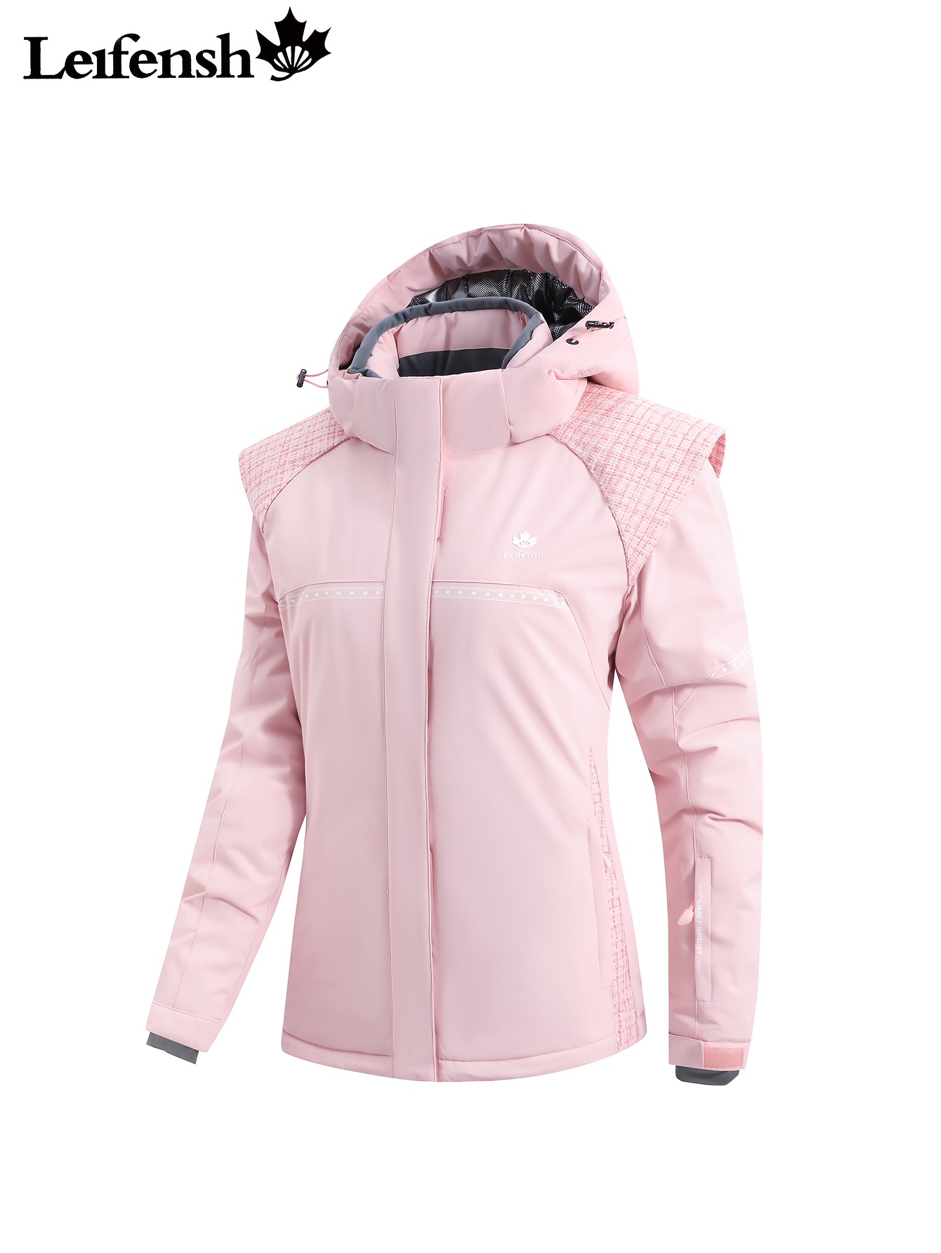 set damen winter skianzug kapuzenjacke hose reißverschluss