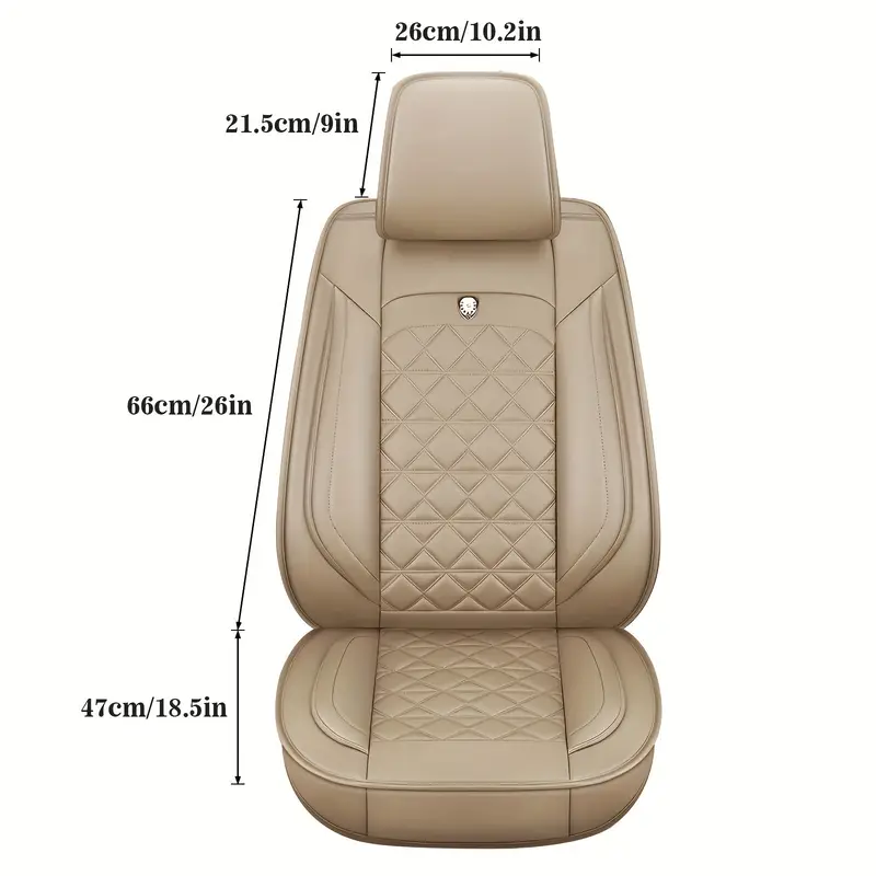 Soillar Full Surround Faux Leather Seat Cover Set For Honda 5-Seat Cars – Black/Gray, Superhero Cape Design
