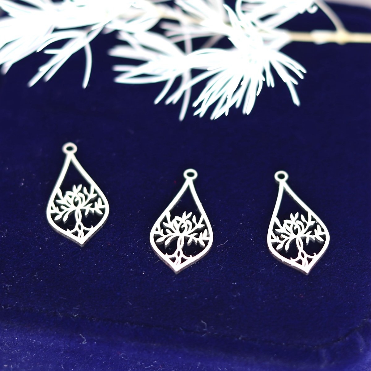 3pcs Stainless Steel Mini Charms for Jewelry Making DIY Necklace Bracelet  Tree of Life Pendant Wholesale
