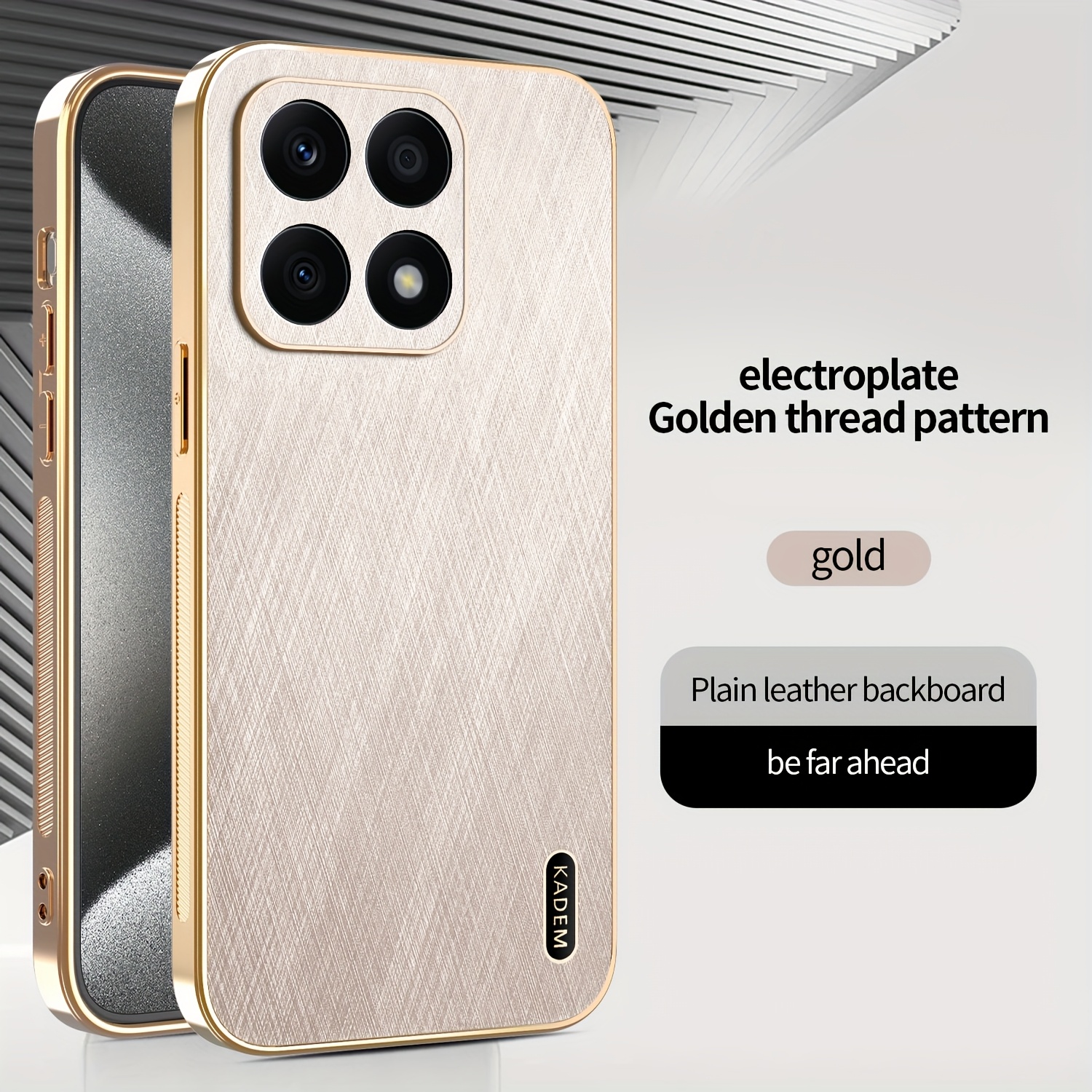 TEMU Phone Case - Luxury Electroplated Phone Case Suitable For Huawei Honor X8 4g/5g, Honor X8a, And Honor X8b, Featuring A High-end Golden Pattern,
