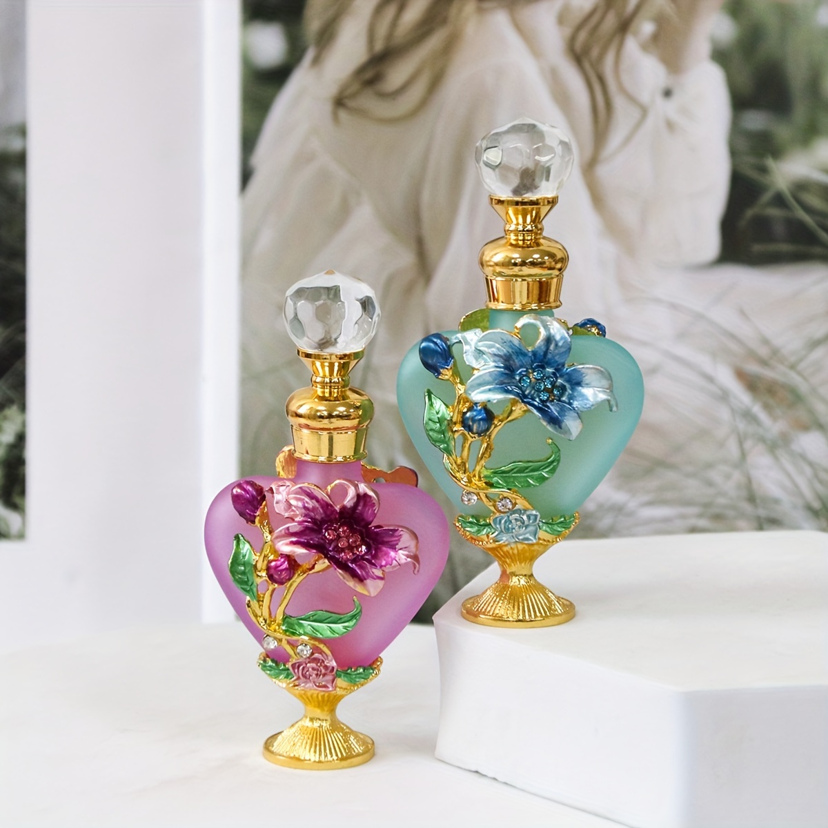 Elegant Perfume Flower Shaped Perfume Bottle Gucci Ladies Flora