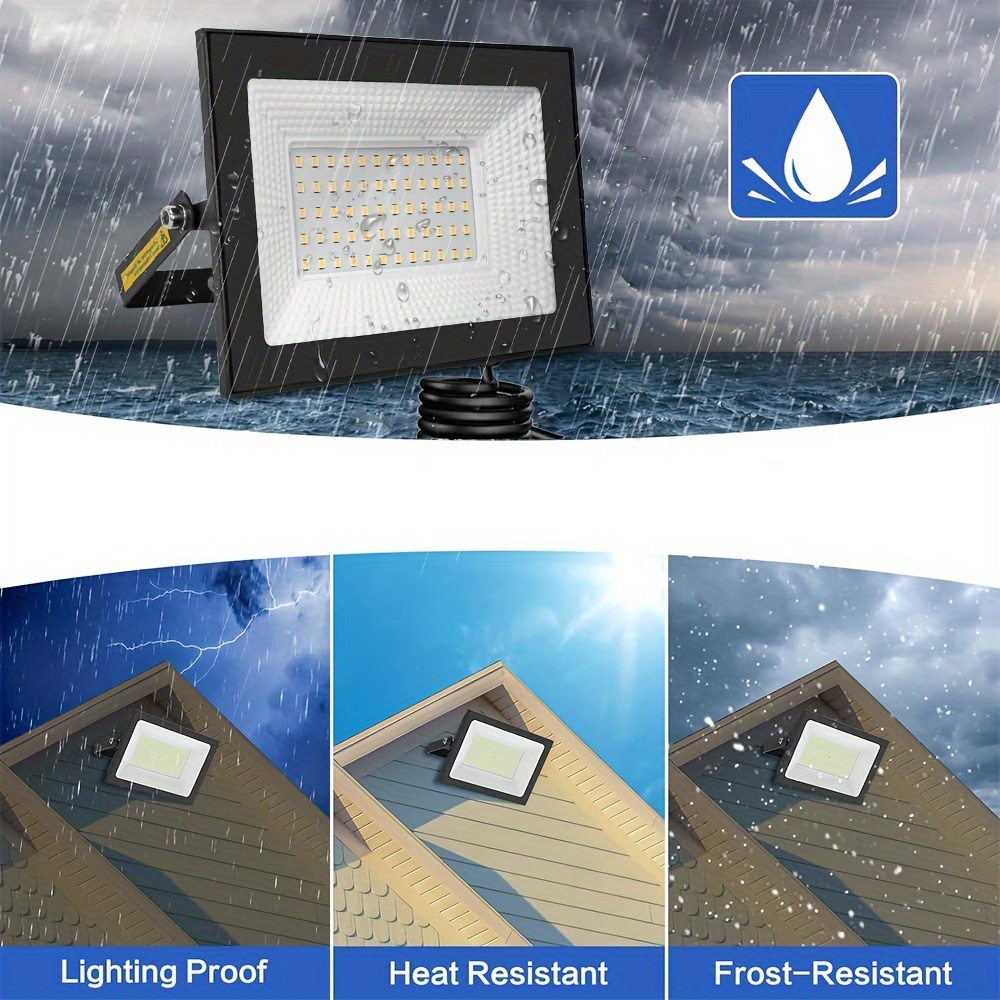 

Led Flood Light 400w - Waterproof Outdoor Spotlight, 6500k, 175-260v, Christmas Decor & More