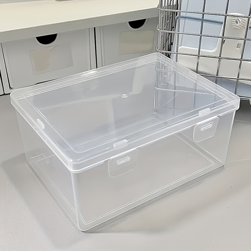 

1pc Clear Pp Storage Box - Organizer For Office Supplies, , And