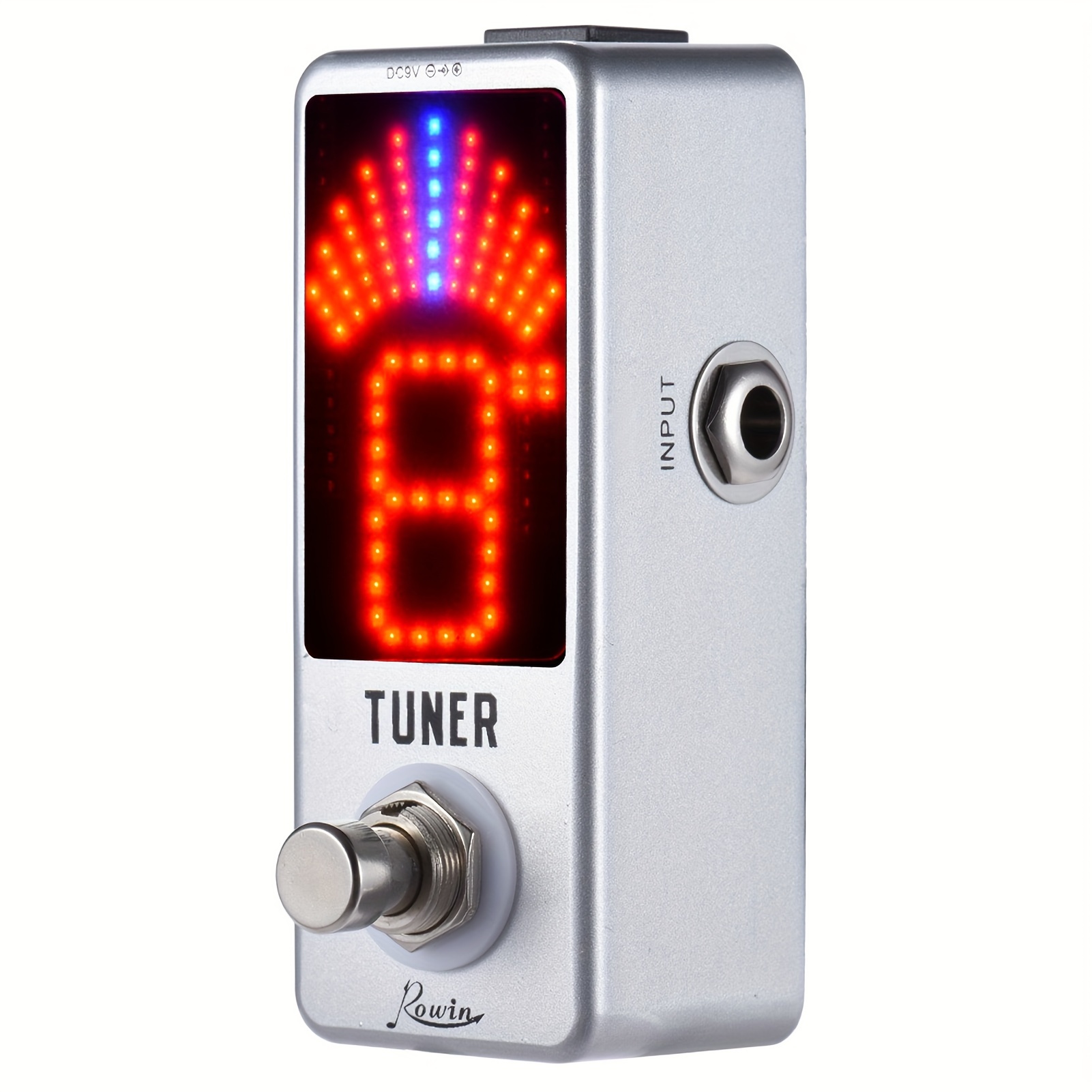 

Lixada Mini Tuner Pedal Effect Led Display True Bypass For Electric Acoustic Guitar Bass Metal Shell