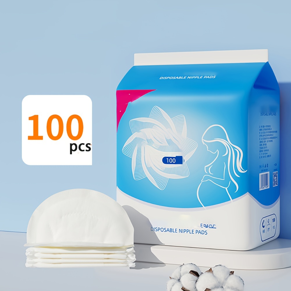 

100pcs Disposable Nursing Pads For Breastfeeding Moms - Comfortable & Absorbent