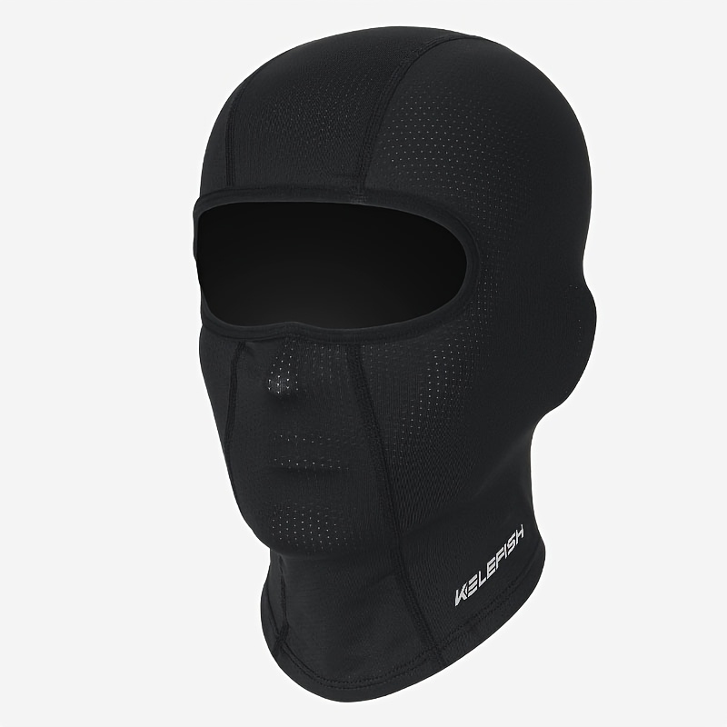 Image of Kelefish Black Balaclava Mask - Summer Balaclava, Motorcycle Face Mask, Bike Mask And Shiesty Mask - Balaclava Face Mask For Men And Women