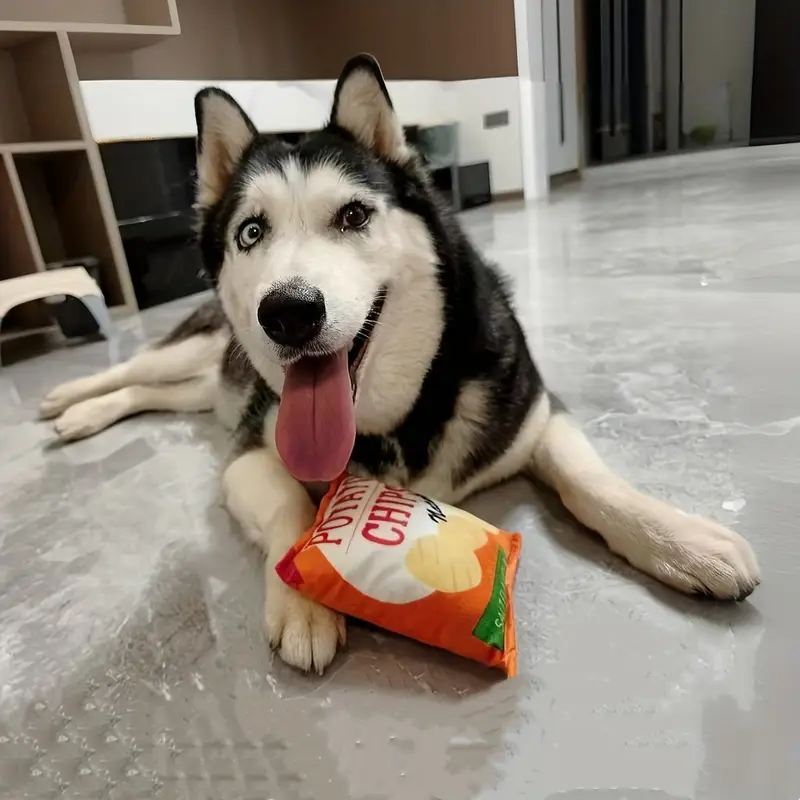 interactive plush potato toy with realistic crinkle sound ideal for small breeds no batteries required details 5