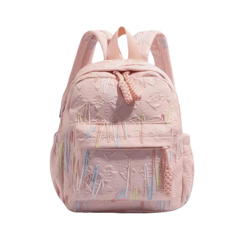 TEMU Fashionable And Casual, Suitable For Daily Commutes, Easy And Lightweight, In White, Black, Pink, And Blue, 4 Color Options For A Backpack For