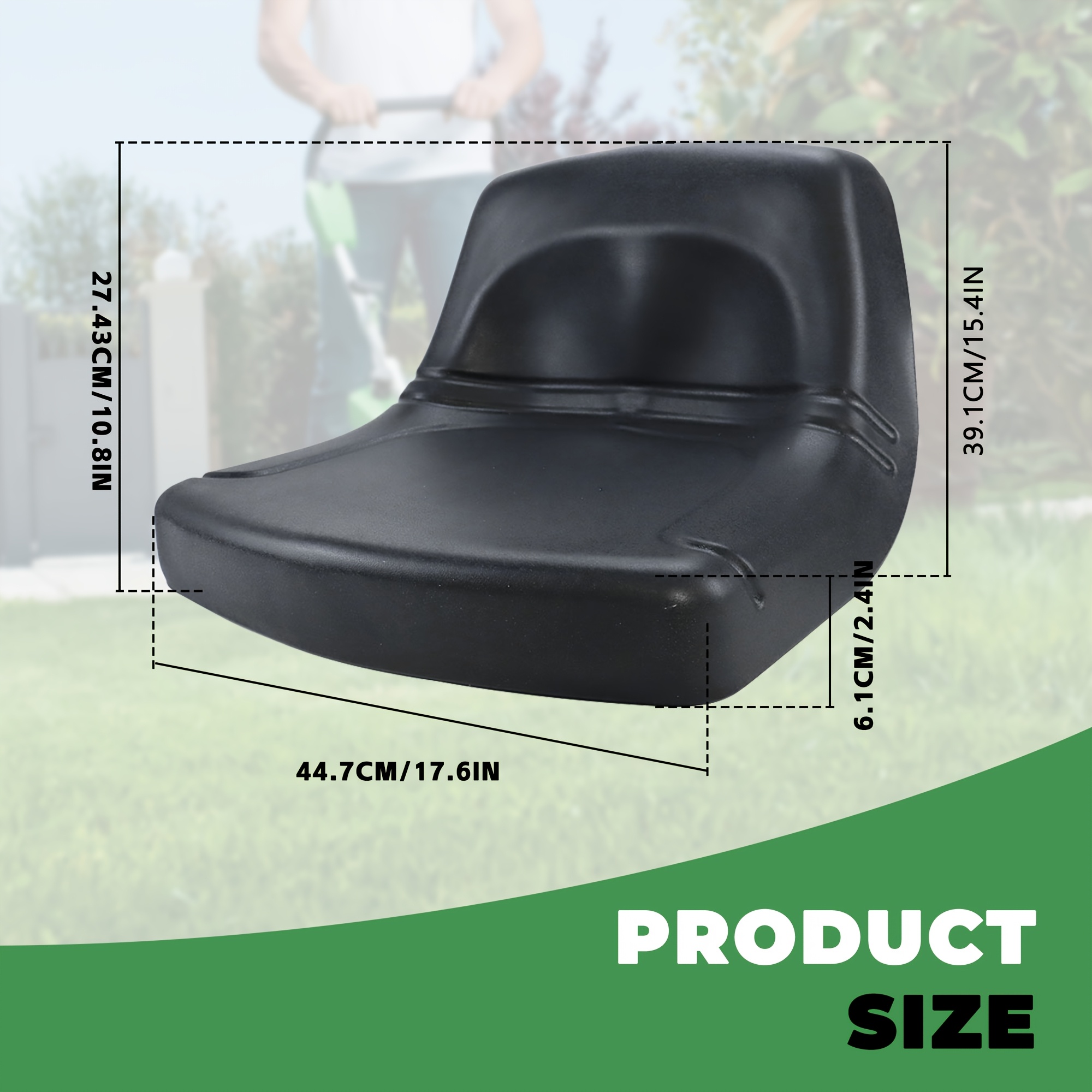 New Black HIGH BACK SEAT for Hustler ZTR Zero Turn Lawn Mower Garden Tractor « Zero Turn Mower