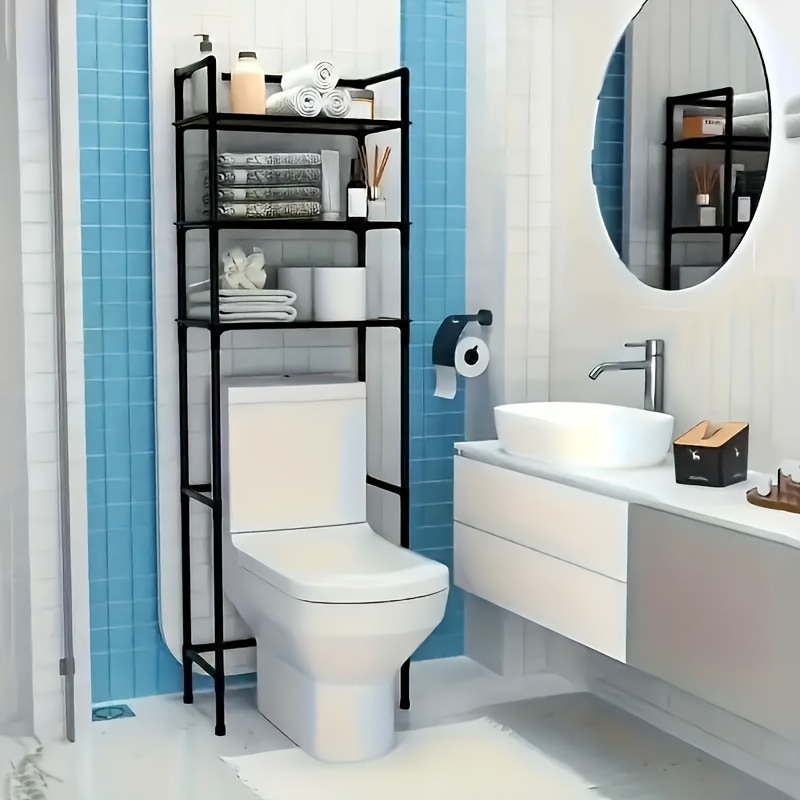 

1pc - Metal Freestanding Organizer For Bathroom, , - Use