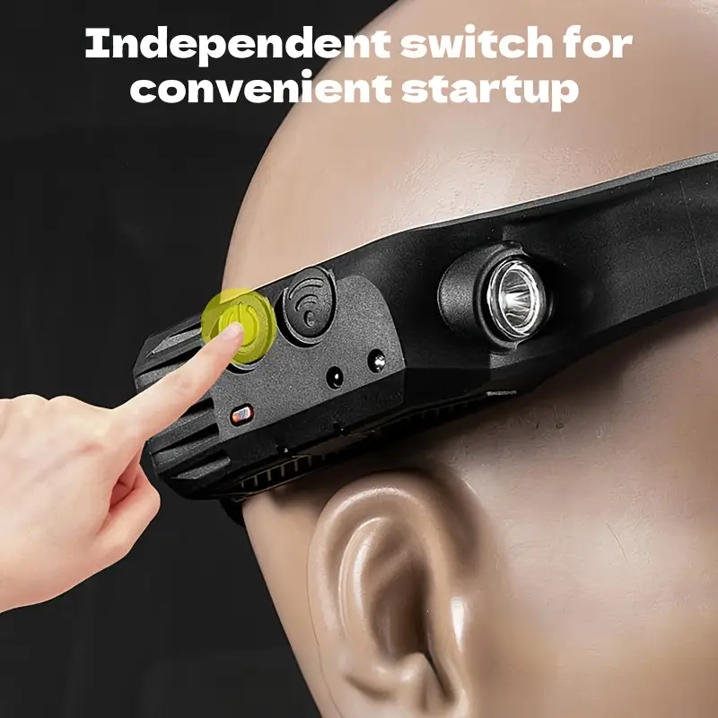 3pcs led headlights multi mode induction headlights outdoor sports sensor headlights suitable for running camping hiking etc details 2