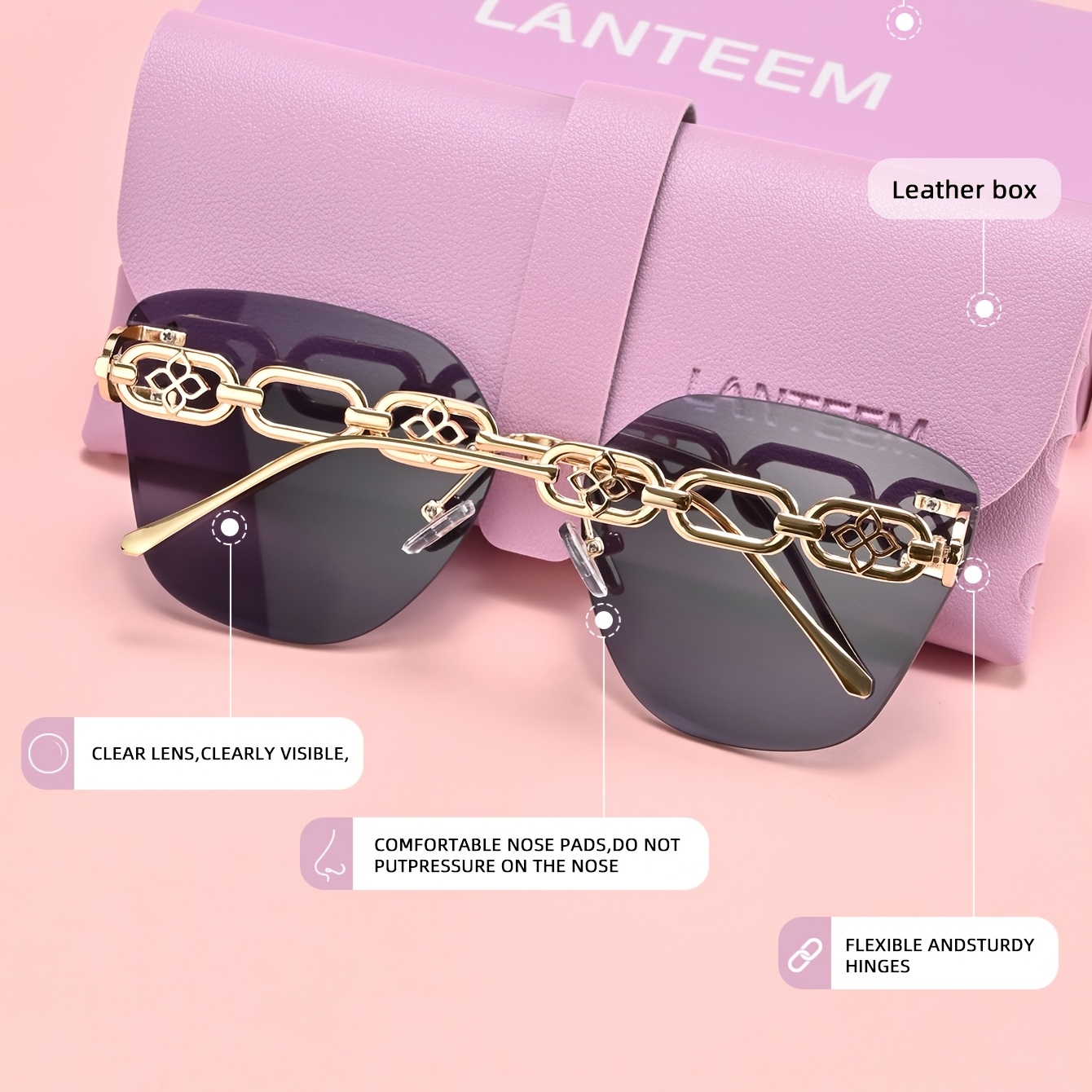 free glasses case outer pair high quality - Temu Mauritius