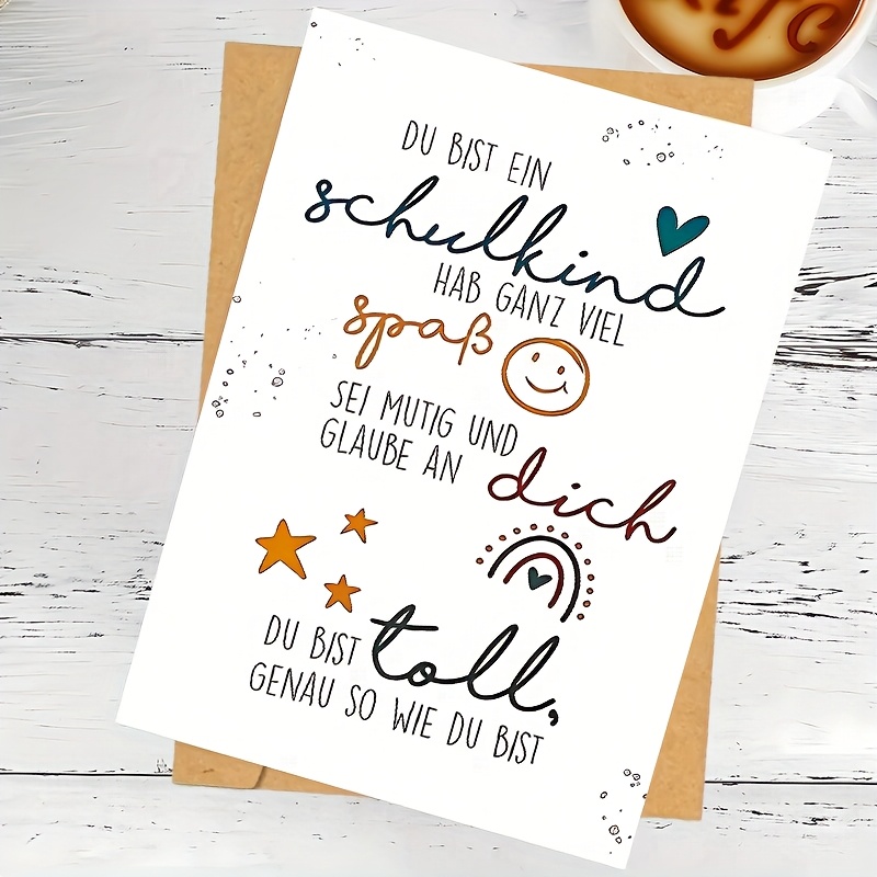 Happy German Homecoming Card - Design, Perfect Homecoming Gift, Suitable For And Daughters, Encouragement Card
