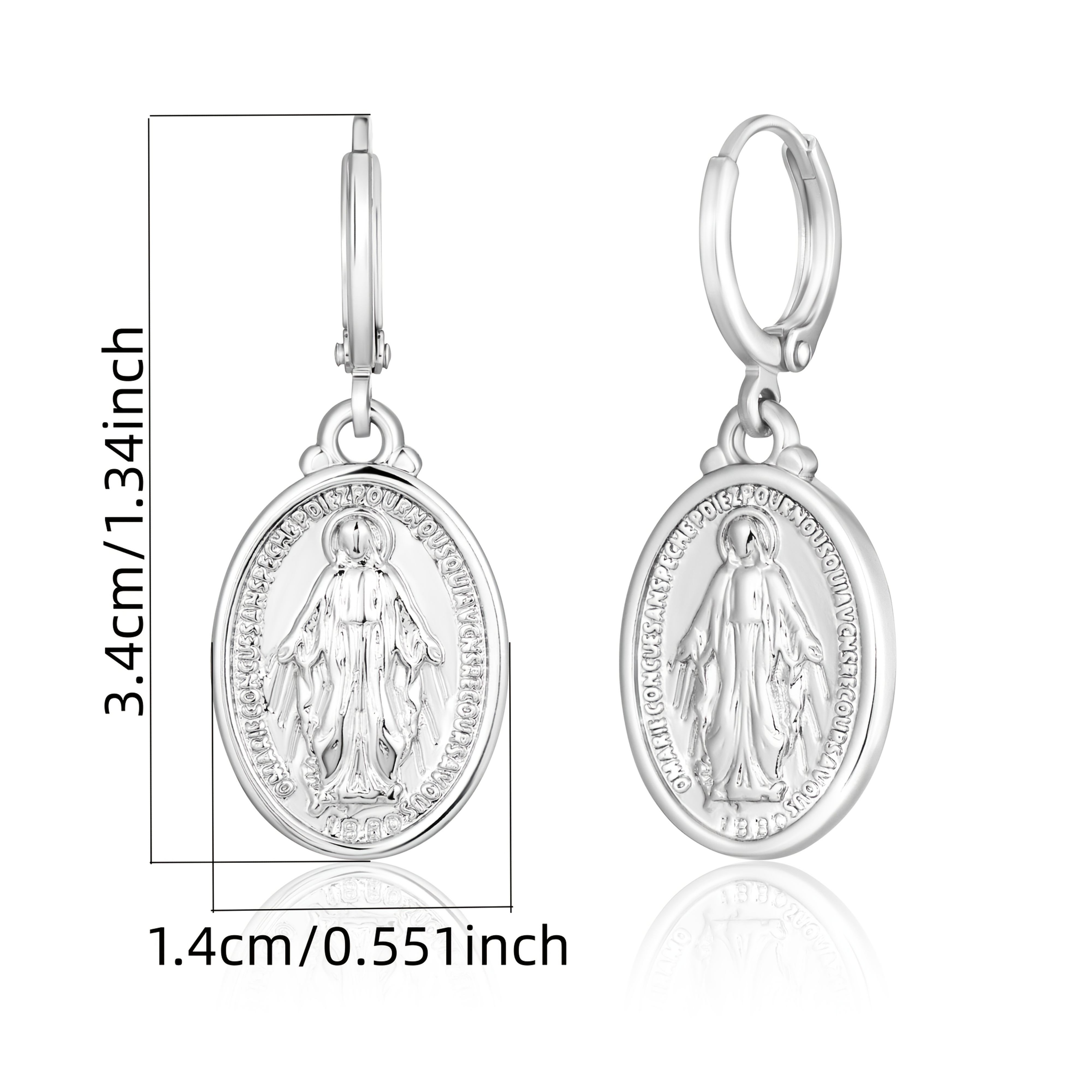 Women's 925 Silver Maria Stud Earrings, High-End Luxury