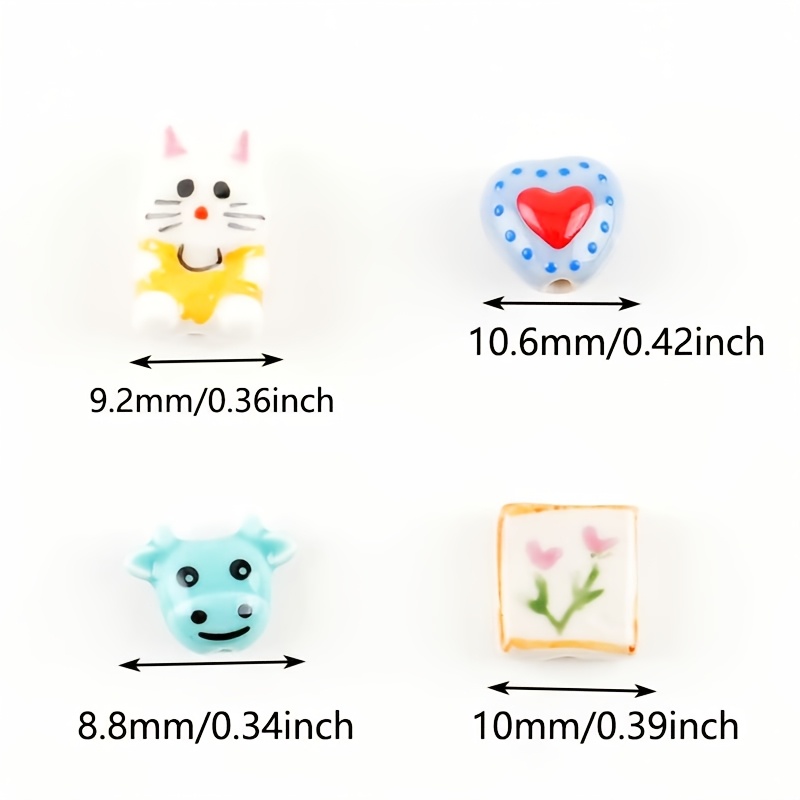 Random-shaped Ceramic Bead Assortments, DIY Crafting
