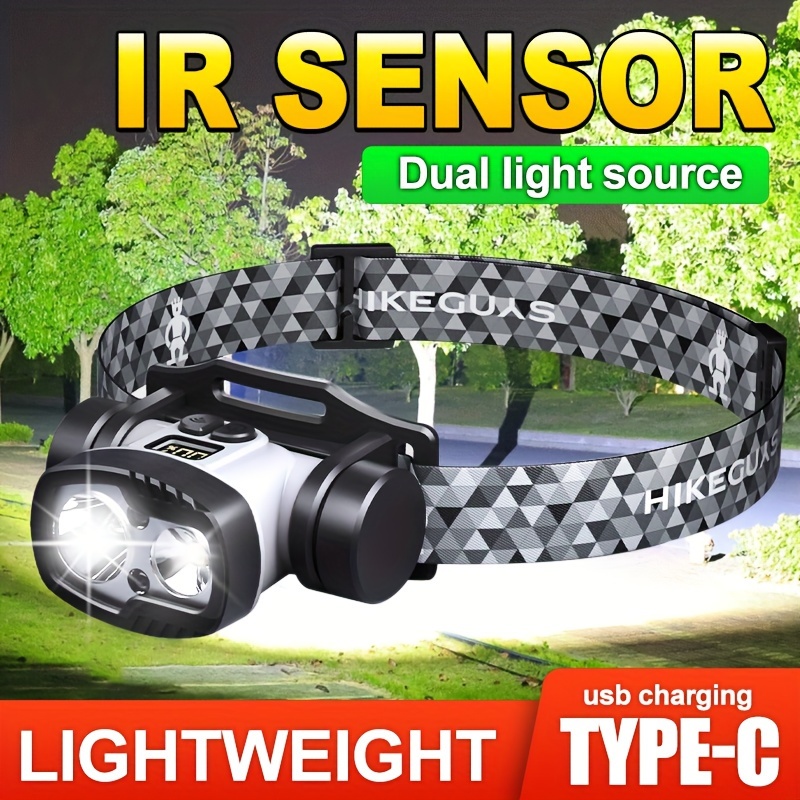 

Led Headlamps - Outdoor Camping Headlamps With Adjustable Headbands - Battery Powered Flash Headlamps With 5 , Rotating Head And White Light, Used For Outdoor Camping, Hiking