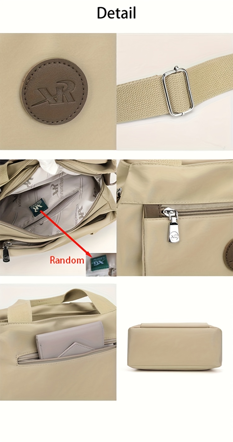 lightweight nylon waist bag for leisure featuring an adjustable strap zipper closure and lining a stylish crossbody bag with multiple pockets for   Product details 5