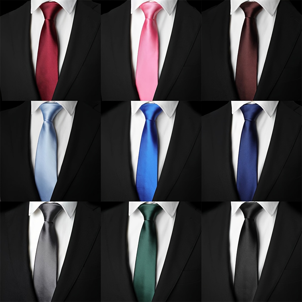 

9-piece Men's Narrow Version 5cm Wide Tie, Student College Style, Women's And Women's Decorative Tie, Ideal Choice For Holiday Gift Giving, Father's Day Gift